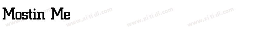 Mostin Medium字体转换